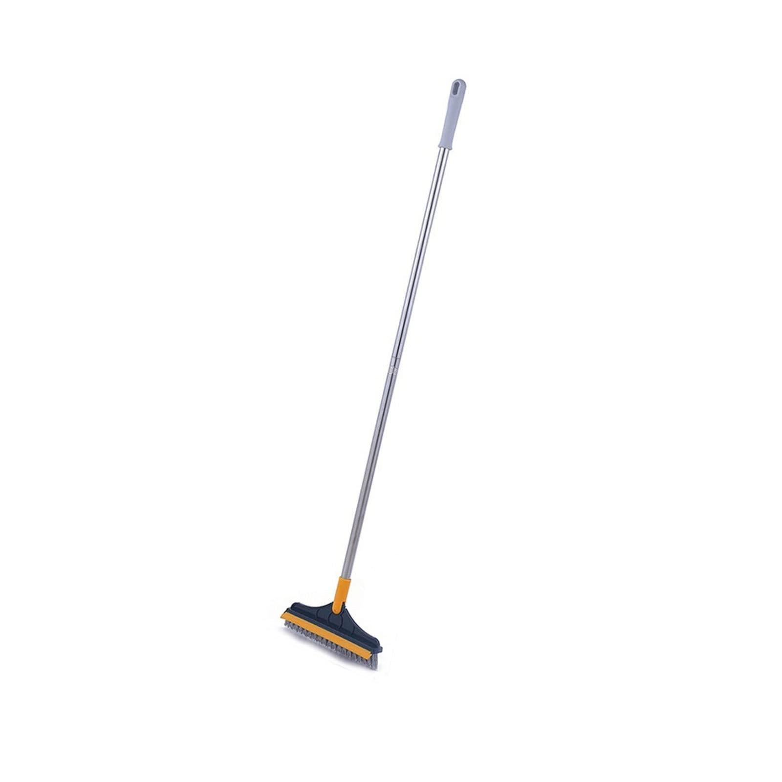 XTYPE Floor Scrub Brush Cleaning Brush Long Handle Removable Wiper Broom Brush Squeegee Tile Kitchen Cleaning Tools