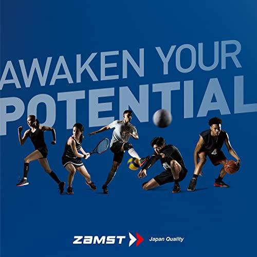 Zamst Zamst A2-DX Sports Ankle Brace with Protective Guards For High Ankle Sprains and Chronic Ankle Instability-for Basketball, Volleyball, Lacrosse, Football-Black, Right, XL