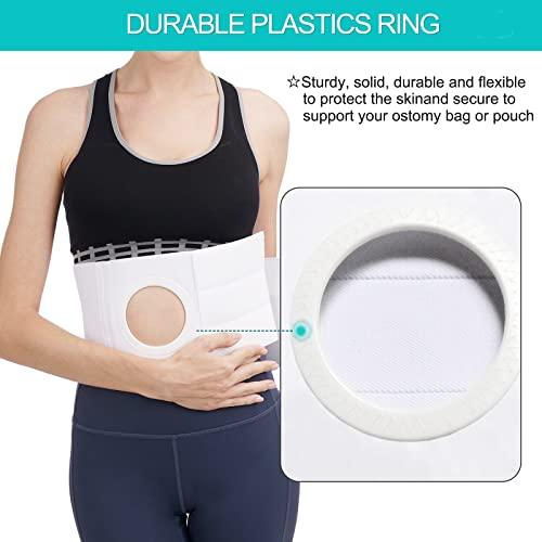 TANDCF Medical Ostomy Belt Ostomy Hernia Support Belt Abdominal Binder Brace Abdomen Band Stoma Support For Colostomy Patients to Prevent Parastomal Hernia Stoma Opening- Men Or Women- Size L