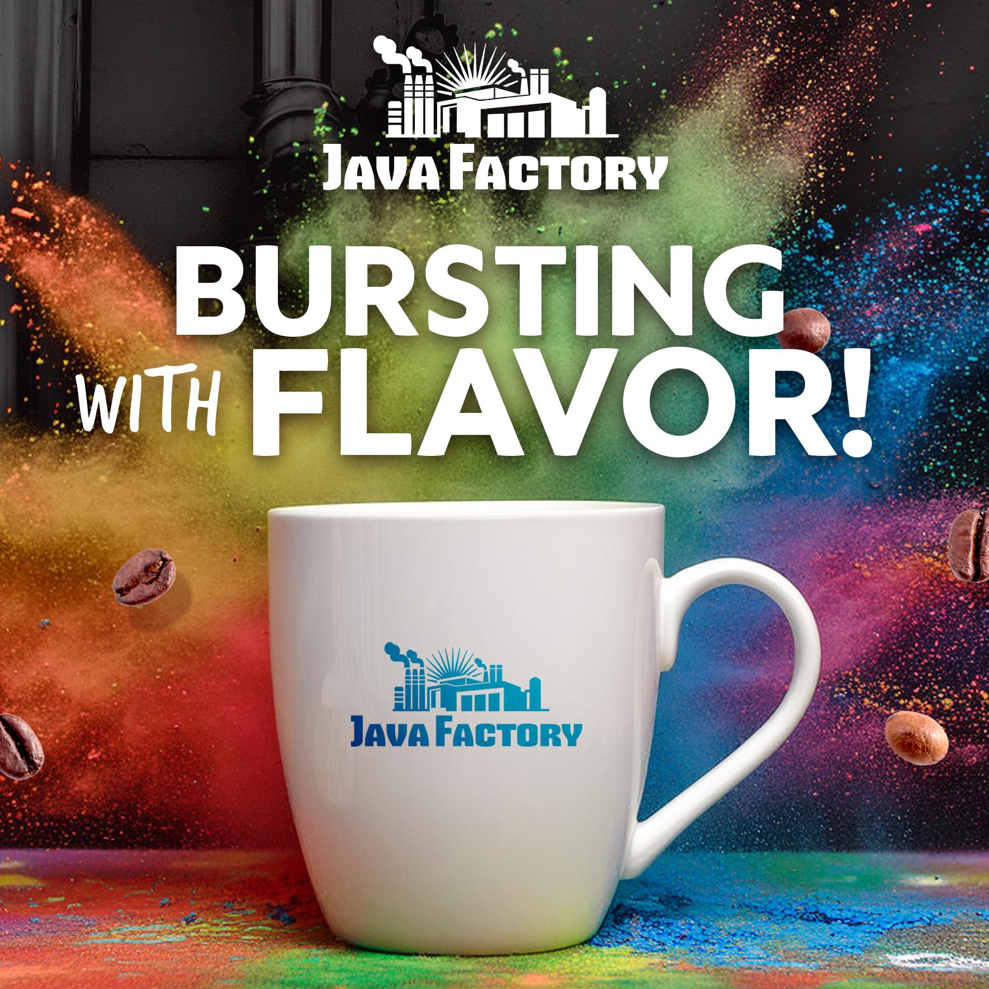Java Factory Donut Shop Blend by Java Factory, Medium Roast Coffee Pods for Keurig K Cup Brewers, 80 Count