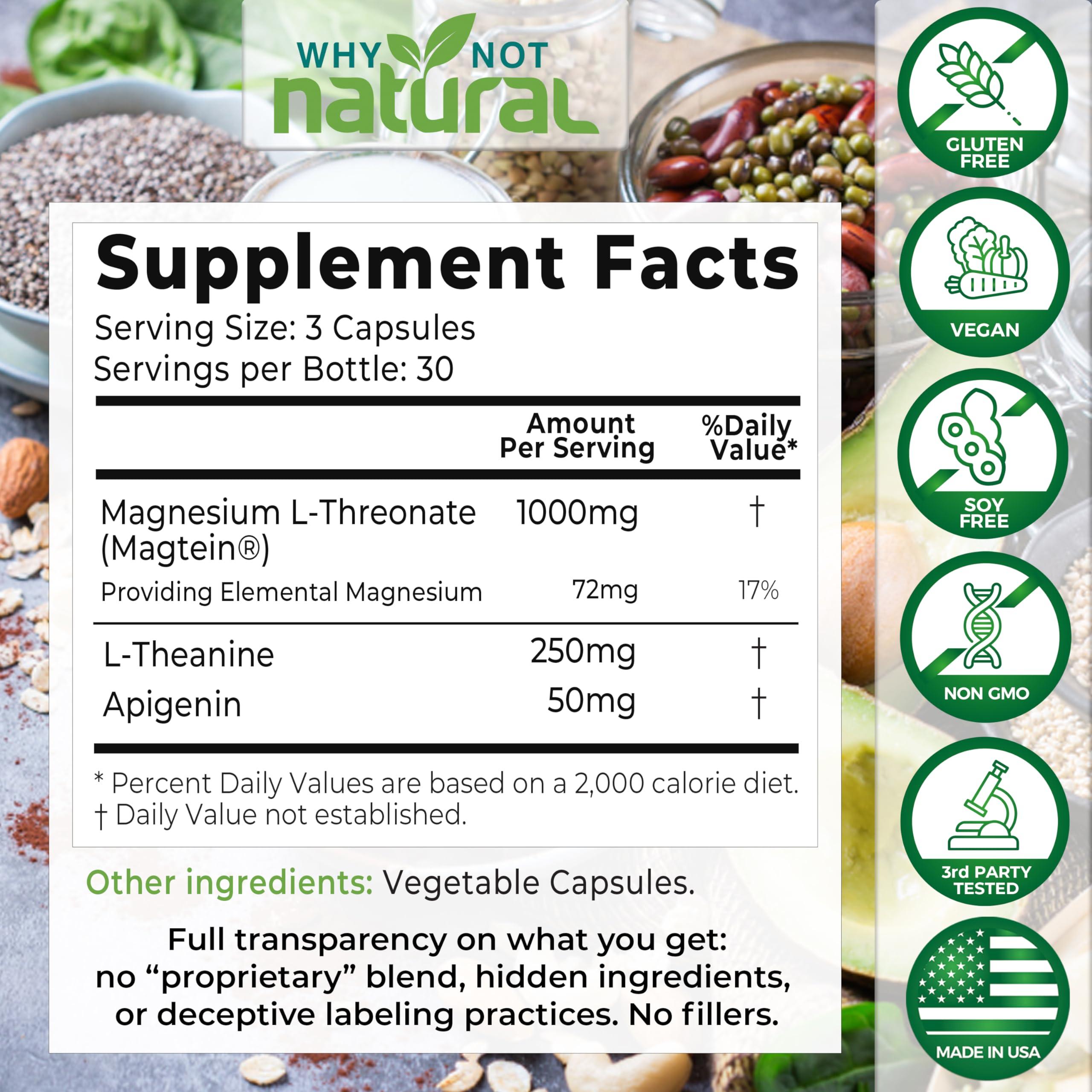 Why Not Natural Why Not Natural Magnesium L-Threonate Complex and Vitamin D3K2