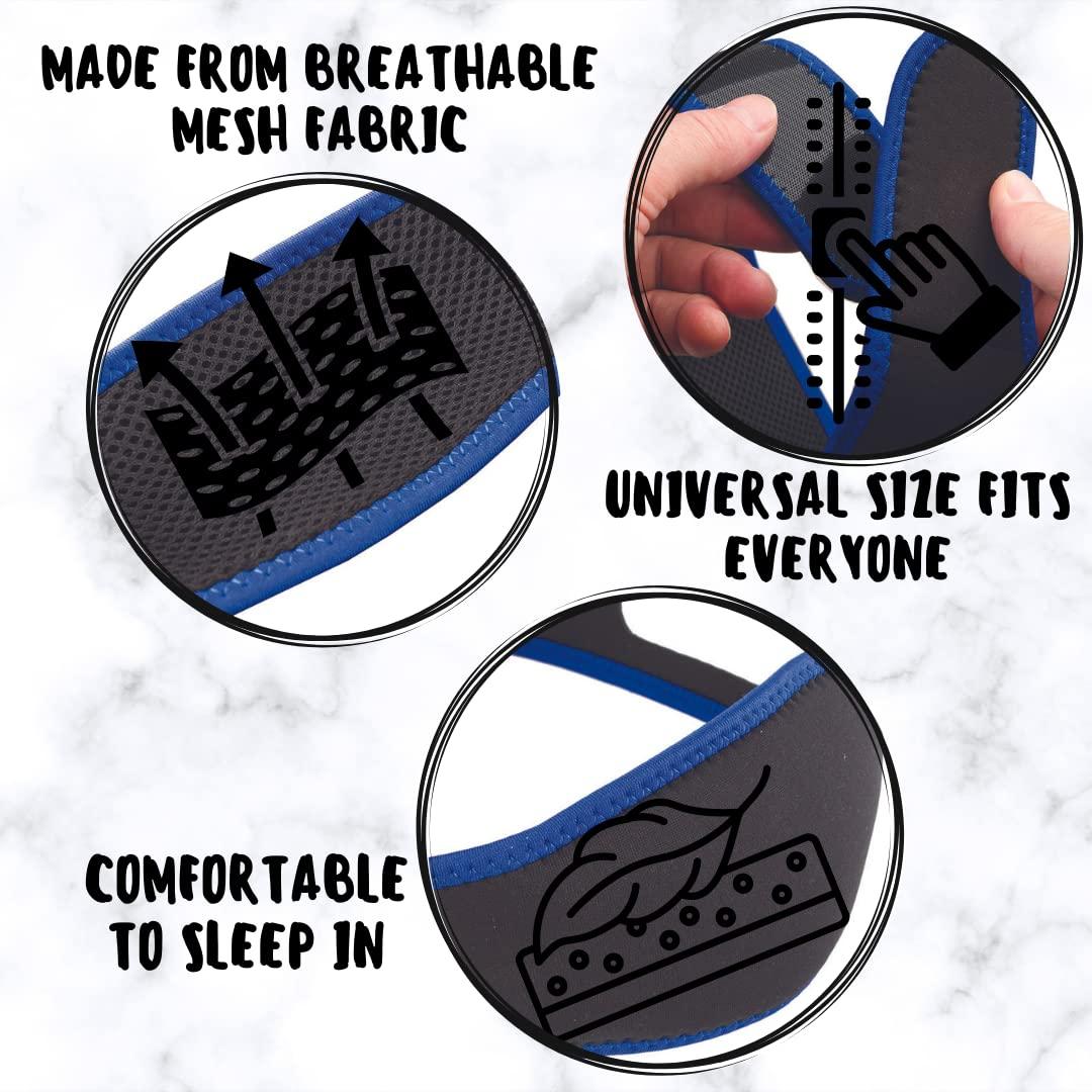 Perfect Life Ideas Stop Snoring Chin Strap for Cpap Users - Chin Strap for Snoring to Get The Rest You Deserve - Easy to Put On and Comfortable to Sleep in Anti Snoring Chin Strap Men