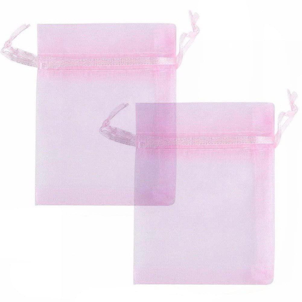 ST4U Organza Bags 50pcs Small Jewelry Pouches Gift Bags Drawstring Bags Mesh Sachet Bags for Wedding Favour Party Gift Candy Packing