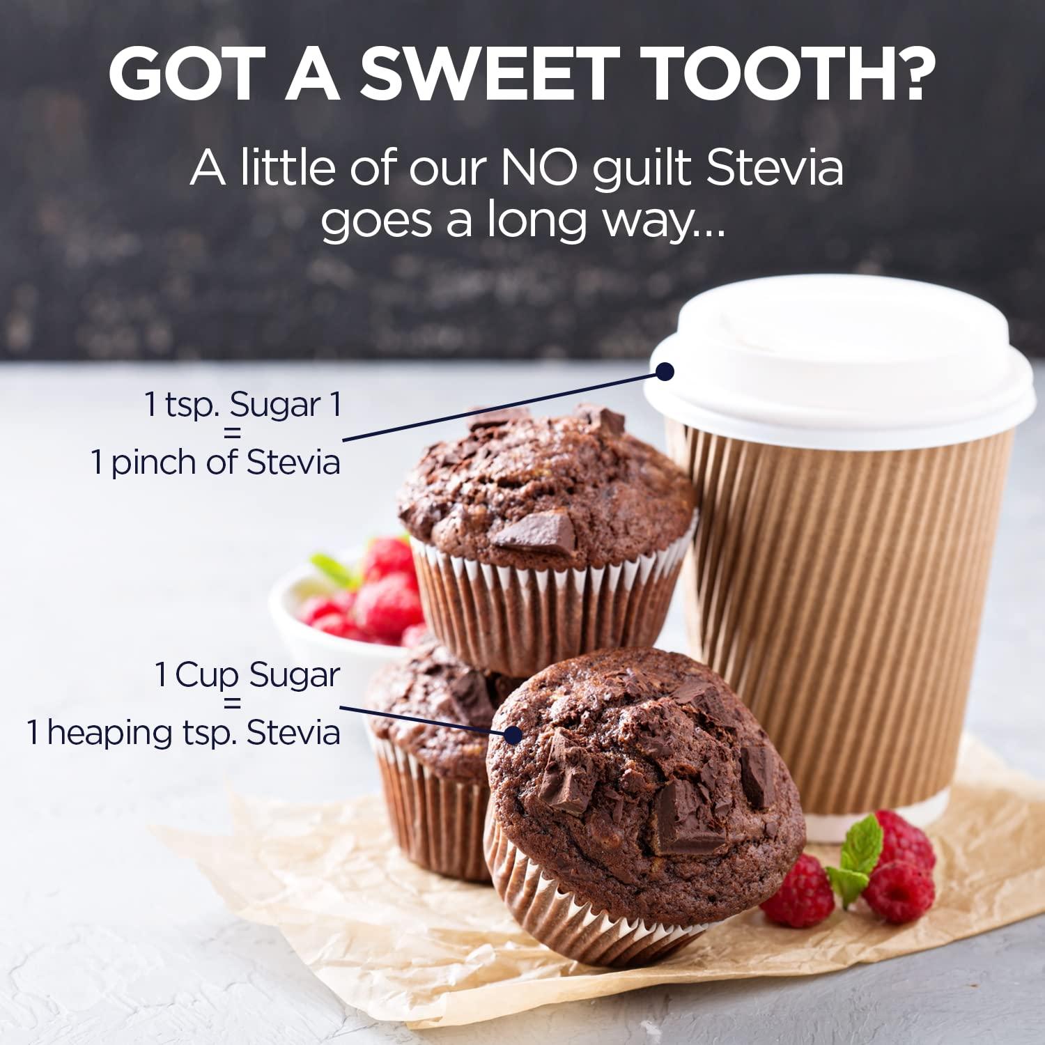 KAL KAL Sure Stevia Extract Powder, Low Carb, Plant Based Stevia Sweetener, Great Taste, Zero Calories, Zero Sugar, Low Glycemic & Perfect for a Keto Diet, 60-Day Guarantee, Approx. 1820 Servings, 3.5oz