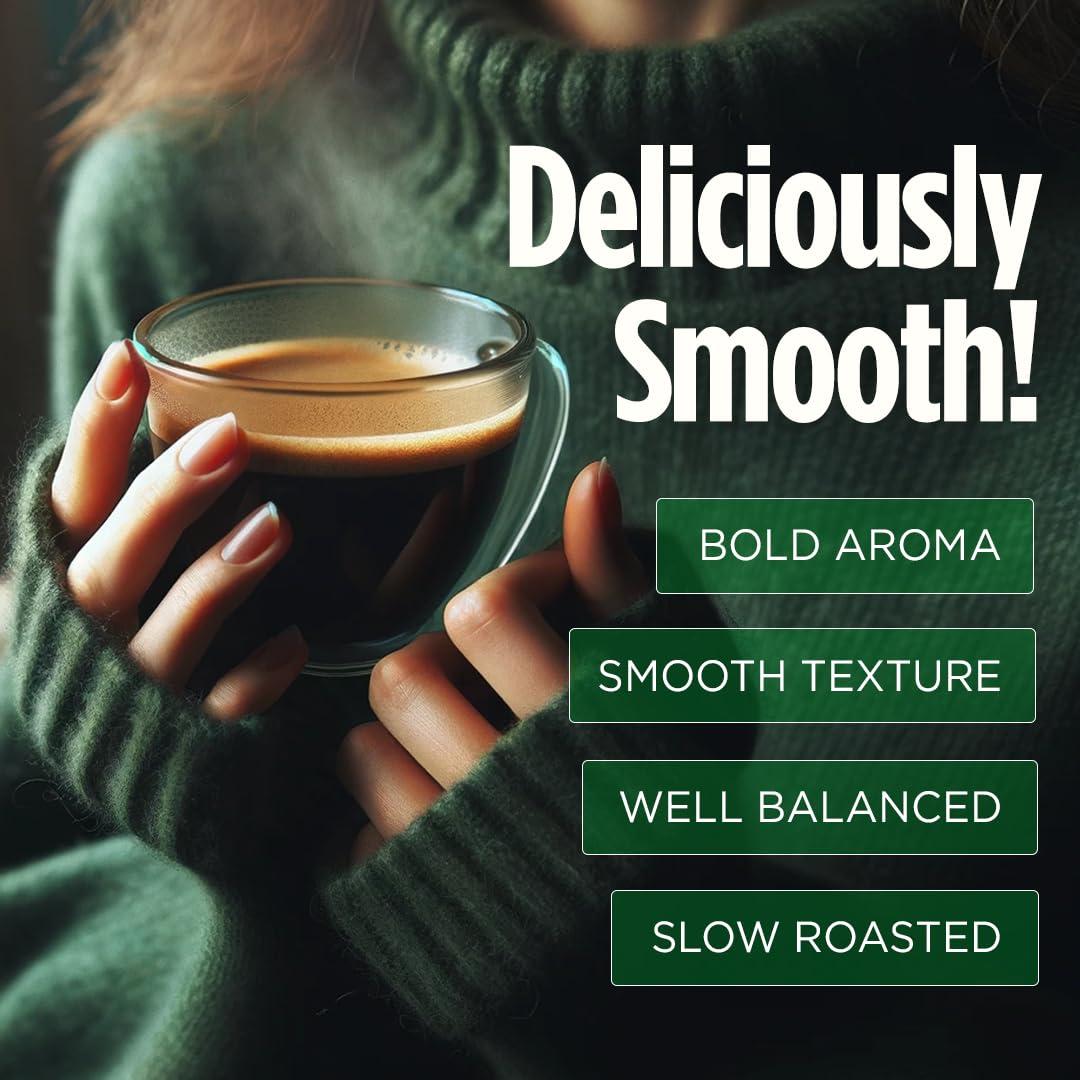 VitaCup VitaCup Perfect Low Acid Coffee Pods, USDA Organic & Fair Trade, Mycotoxin Free, Dark Roast Guatemala Single Origin, Clean & Pure Recyclable Single Serve Pod compatible w/Keurig K-Cup Brewers,16 CT