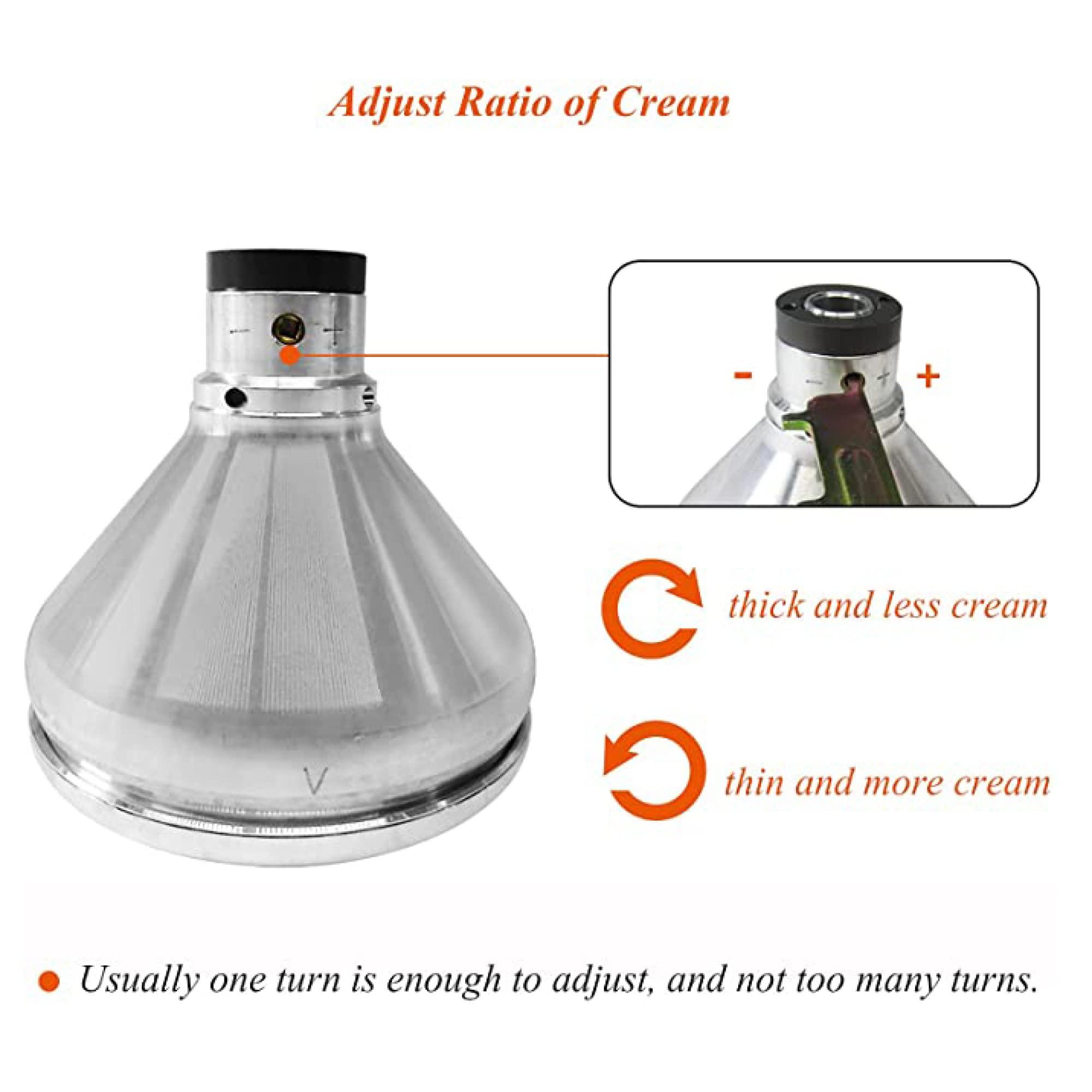 Helikim Helikim Electric Milk Cream Centrifugal Separator, Stainless Steel 80L/H Goat Cow Milk Separator, Turning Raw or Whole Milk into Cream and Skim Milk / 110V