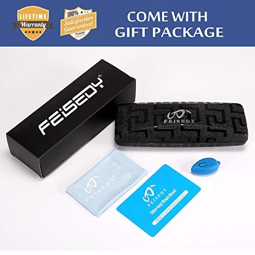 FEISEDY FEISEDY Progressive Multifocus Blue Light Blocking Reading Glasses B2587