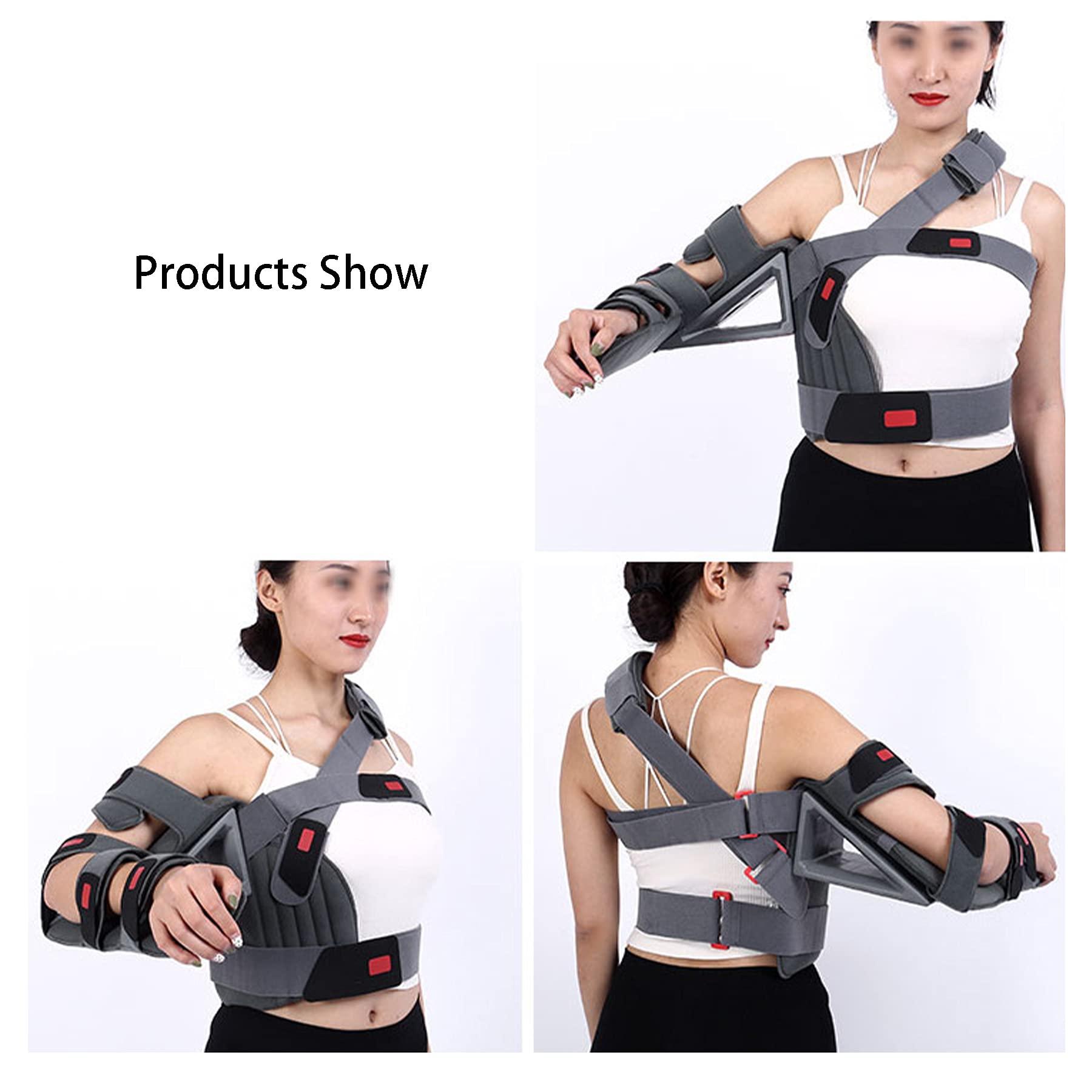 WILLQ Shoulder Abduction for Adjustable Rotator Cuff and Elbow Support Broken Fractured Bones Arm Shoulder Injury Support for Rotator Cuff Surgery Broken Arm for Men and Women