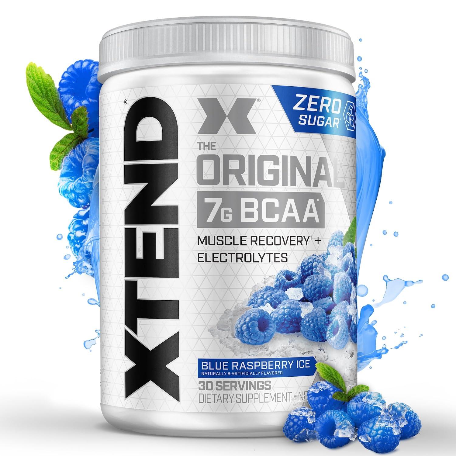 Xtend Xtend XTEND Original BCAA Powder 7g BCAA and 2.5g L-Glutamine, Sugar Free Post Workout Muscle Recovery Drink with Amino Acids for Men & Women, 30 Servings