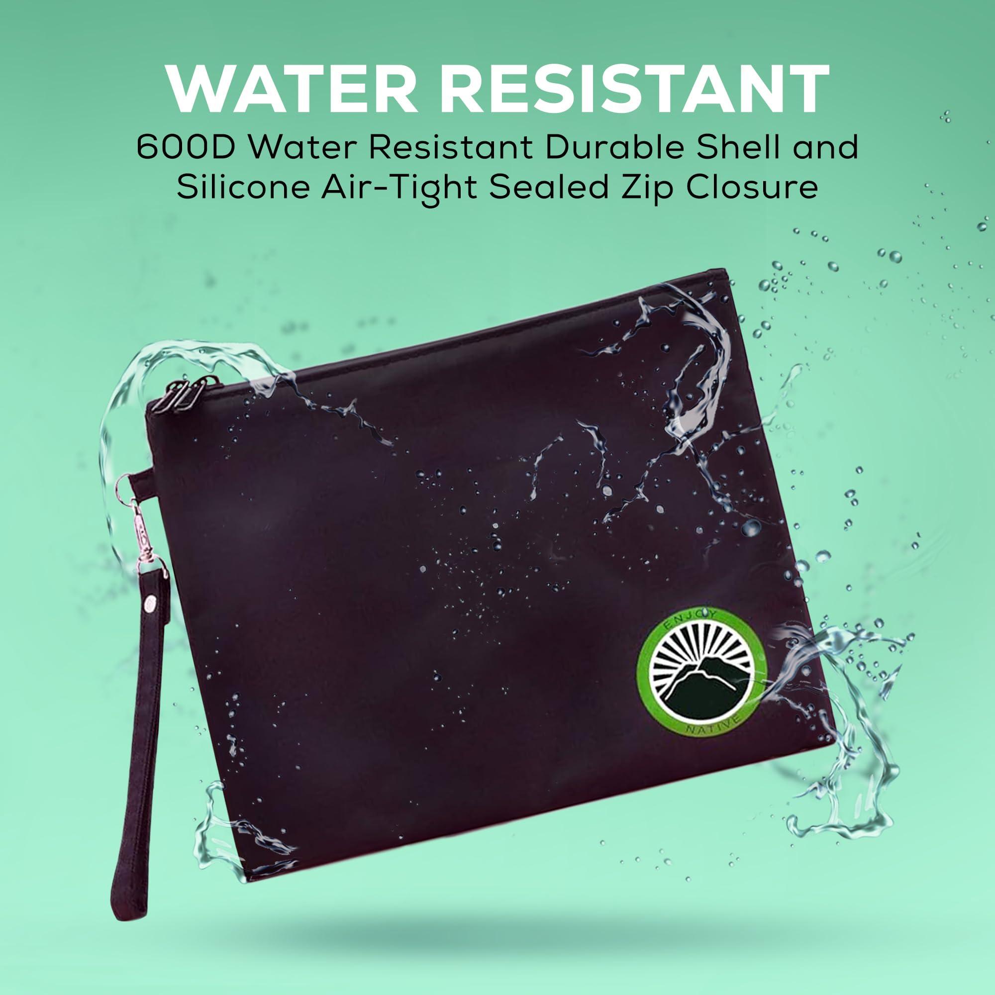 Enjoy Native Large and Small Smell Proof Bag Combo, Smell Proof Container, Dog Tested Odor resistant Bag, Best Zipper Odor sealing Pouch Herbs, coffee & Travel Medicine Bag, Scent resistent Containers