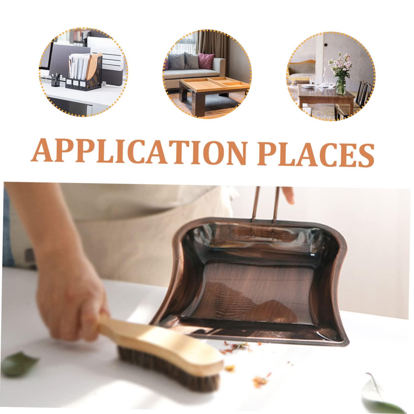 Healifty 1pc Brass Dustpan Small Dustpan Copper Hooded Dust Pan Large Metal Dustpan Standing Dustpan car Toys for Kids Standing dust pan Garden Dustpan Brush Desktop Child Stainless Steel