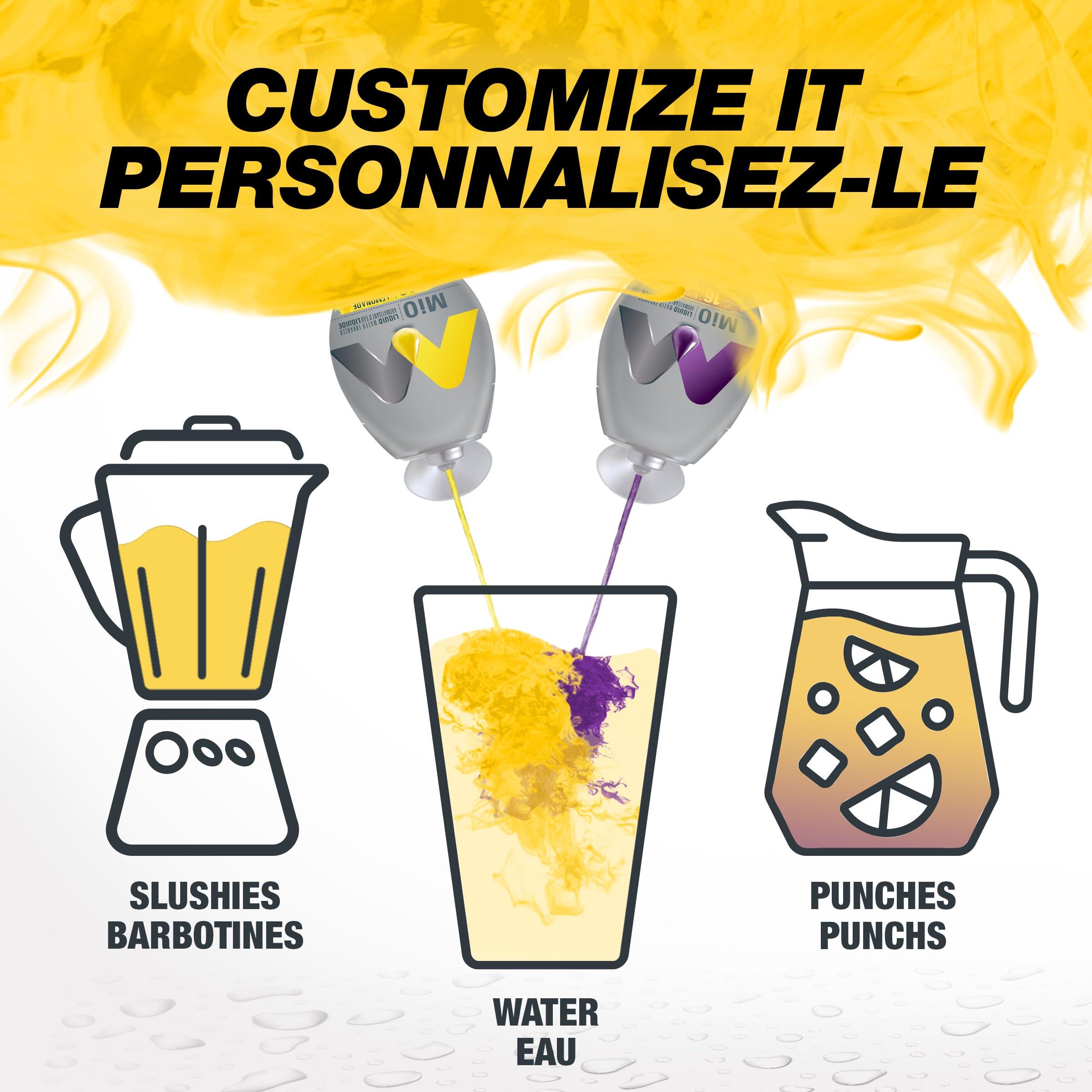 Mio MIO Liquid Water Enhancer - Lemonade, 12ct, 48ml Each (Imported from Canada)