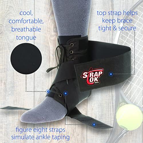 Swede-O Swede-O Strap Lok Ankle Brace, Black, X-Large