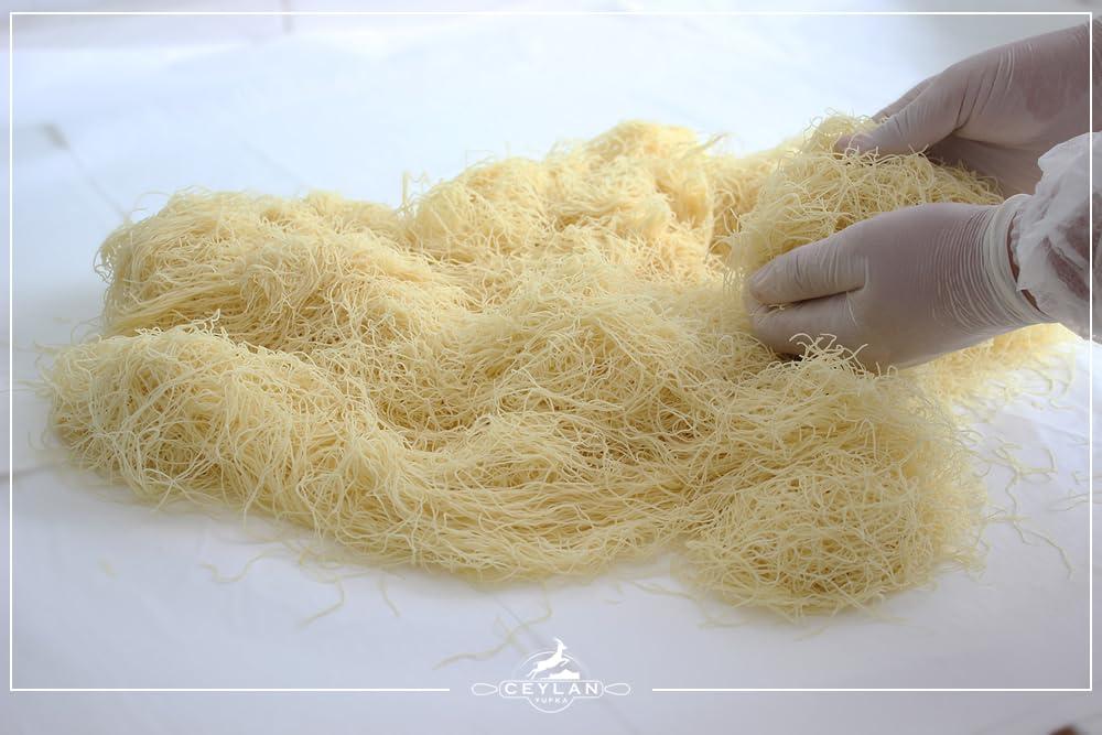 Raykush Art Merve Kataifi Dough - Shredded Fillo (Phyllo) Kataifi Fresh kadayf dubai chocolate katafi dessert 500g