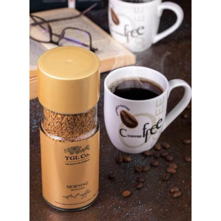 TGL Co. The Good Life Company TGL Co. The Good Life Company Morning Motivation Instant Coffee Powder (100 gm), Freeze Dried from 100% Arabica Coffee Beans Glass Bottle