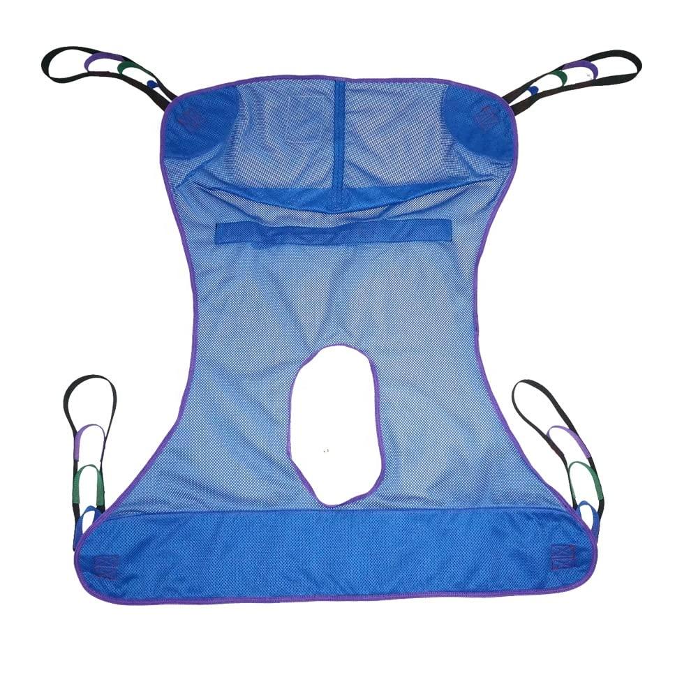 JGKwong JGKwong Universal Full Body Mesh Lift Sling with Commode Opening,Polyester Slings for Patient Lifts -Compatible with Hoyer, Invacare, McKesson, Drive, Lumex, Medline, Joerns (2X-Large)