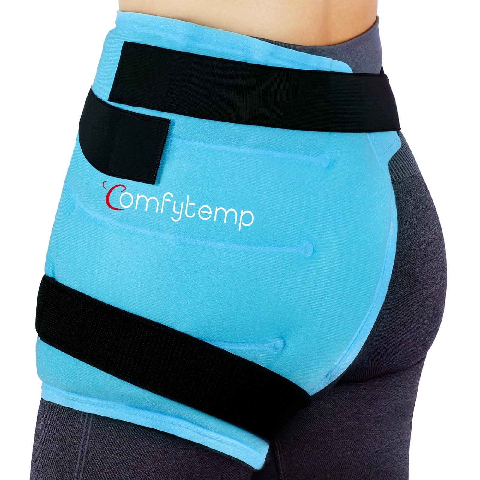 Comfytemp Comfytemp Large Hip Ice Pack Wrap for Sciatica, Hip Replacement, Fracture, Pain Relief, FSA HSA Eligible, Reusable Gel Ice Pack for Injuries, Cold Compression Physical Therapy Recovery Gifts(M/L)