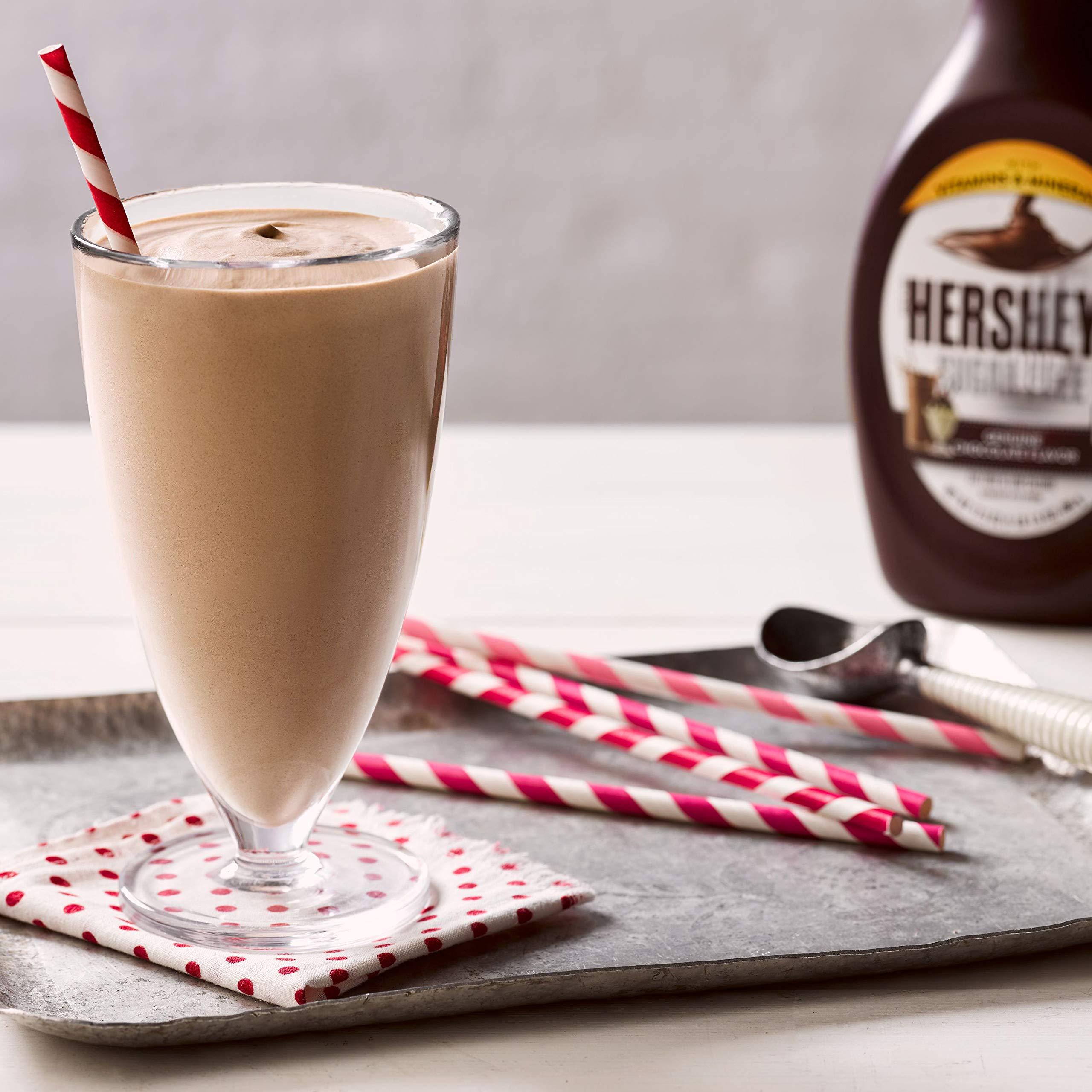 HERSHEY'S HERSHEY\'S Zero Sugar Chocolate Syrup Bottles, 17.5 oz (6 Count)