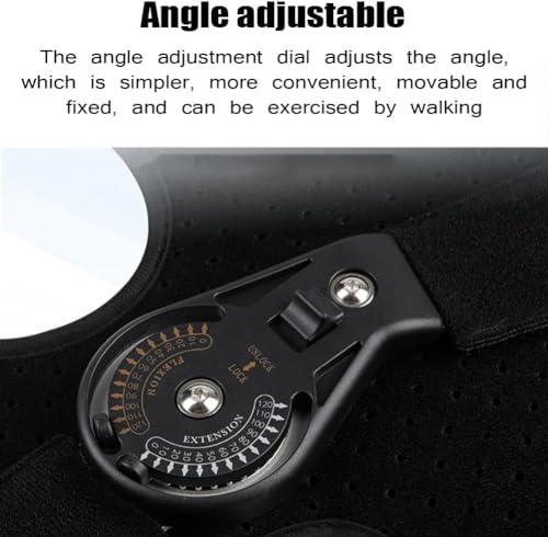 FoRes Hinged Knee Pad Hinged Knee Brace Support For Protection Medical Hinged Knee Orthosis With 0-120 Adjustable Angle Four Straps Non-slip Straps For Knee Ligament Relaxation, Meniscus Injury (Size : M