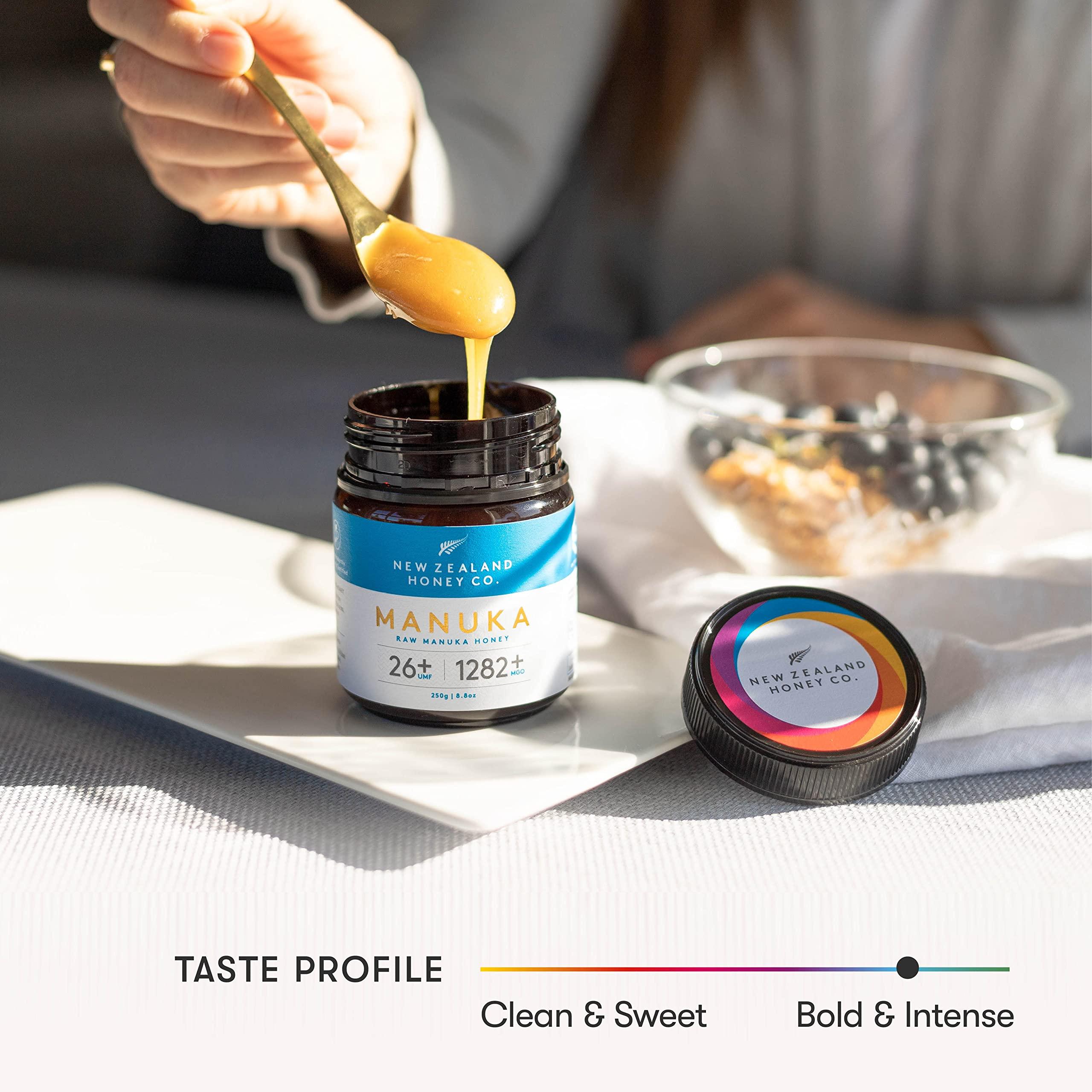 NEW ZEALAND HONEY CO New Zealand Honey Co. Raw Manuka Honey UMF 28+ | MGO 1450+ 4.4 oz & UMF 26+ | MGO 1282+ 4.4 oz
