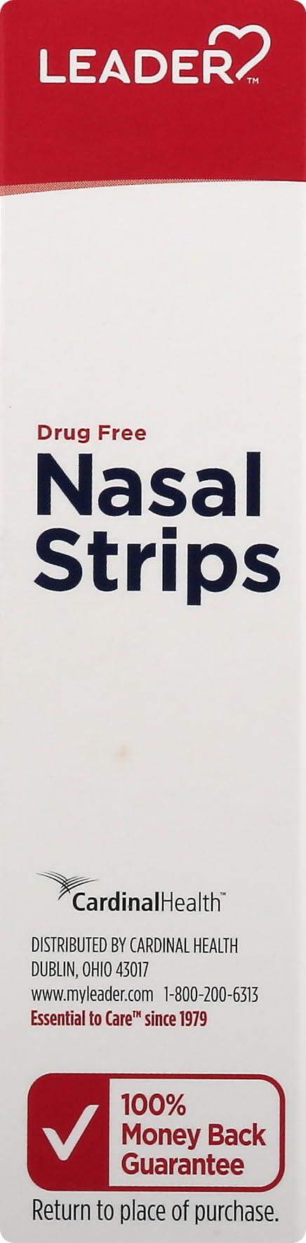 ASO Corporation Leader Nasal Strips Tan Large, 30 Count per Box Reduces Snoring and Improves Breathing (4 Boxes)