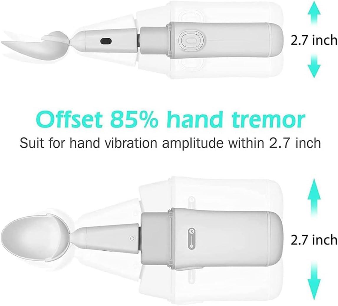 HDCCDM HDCCDM Parkinson Spoon for Hand Tremor, Partable Steady Spoon and Fork with Self Stabilizing Smart Lift Kit, for Parkinsons Patients or Tremors Sufferers