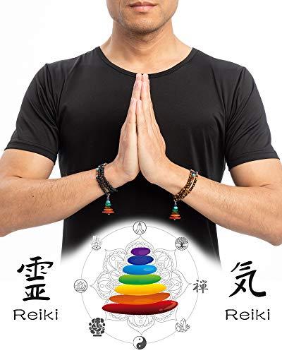 MIDDLUX MIDDLUX Chakra Necklace, Crystals and Healing Stones Chakra Bracelets, Healing Stone Necklace for Women Men, Crystal Necklaces for Women, Chakra Necklaces for Women, Crystal Necklace Set