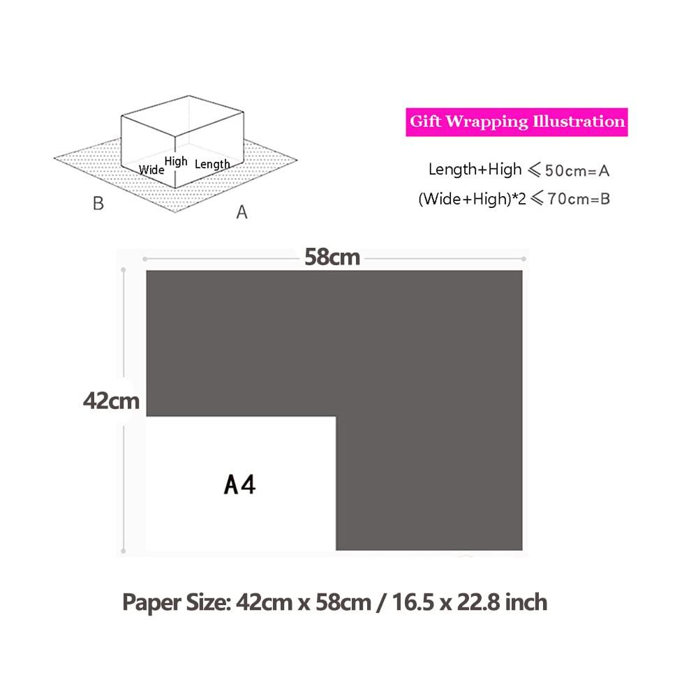 Generic Wrapping Paper,Japanese Style Gift Wrapping Paper,Flower Pattern Wrapping Paper Roll for Birthday,Wedding,Baby Shower,Christmas,Pack of 10,S4