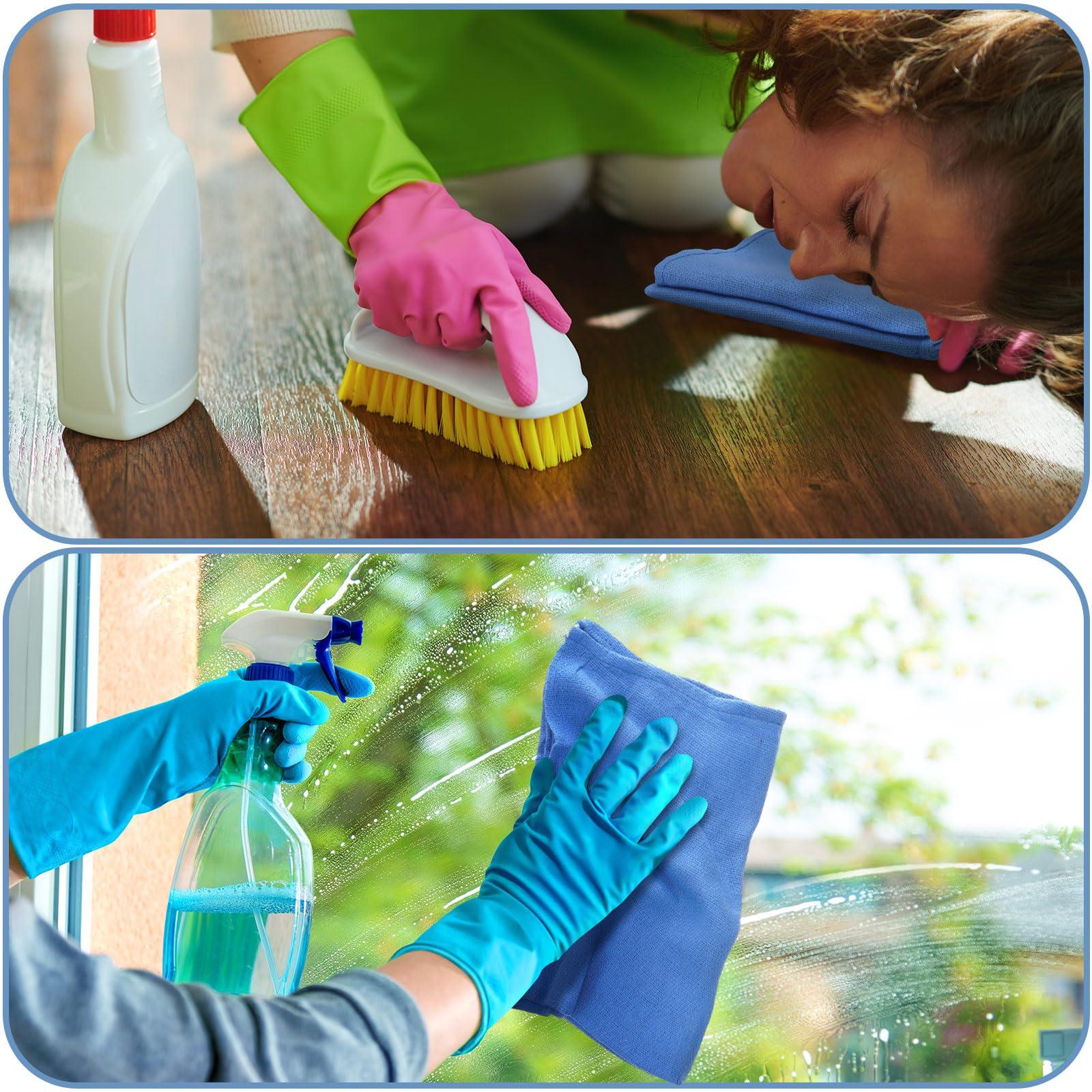 Toulite Toulite 100 Pcs Blue Surgical Huck Towels Bulk 24 x 17 Inches Cotton Cleaning Shop Towels Blue Shop Rags Absorbent Wiping Towels for Cleaning Shops Bars Hotel Industries Garage