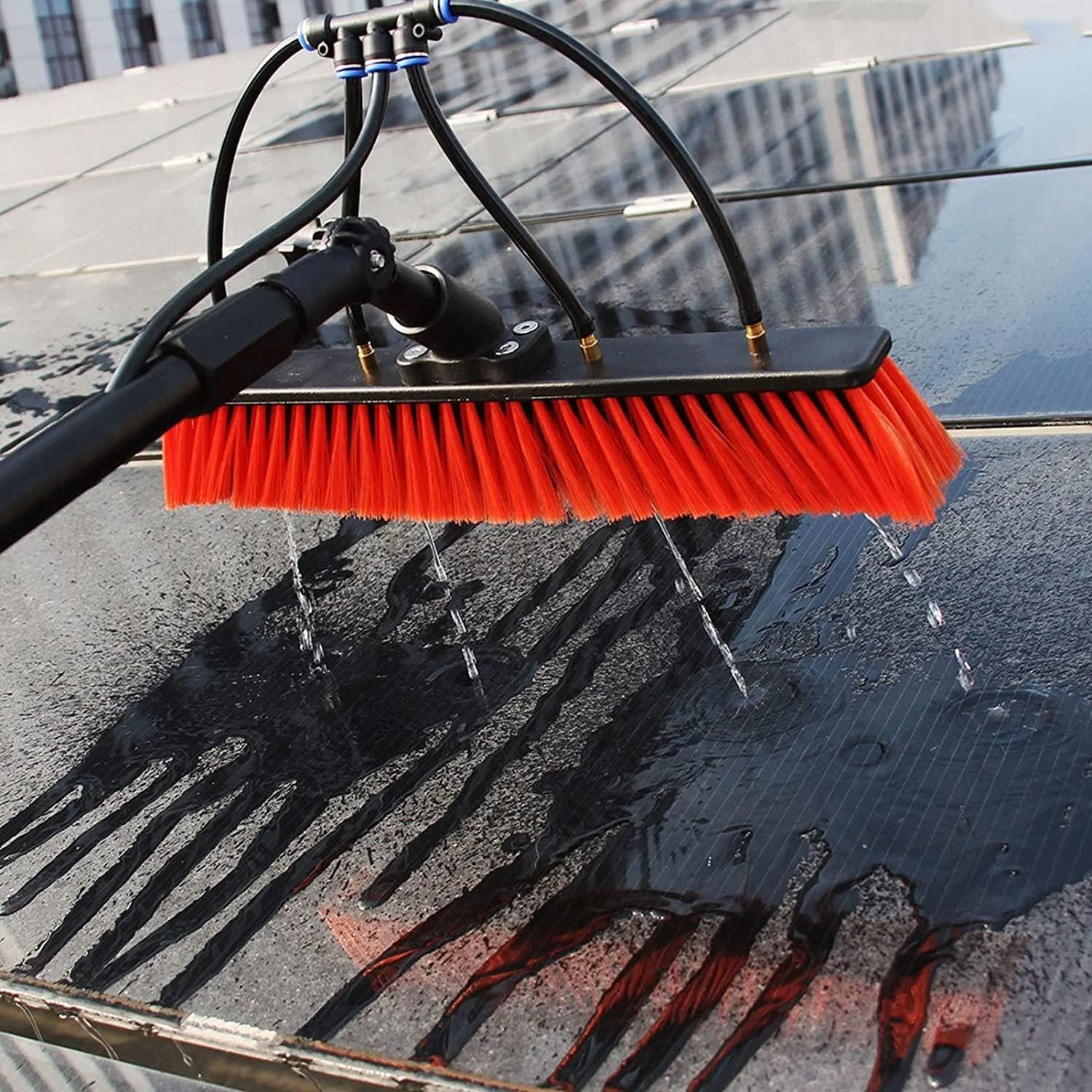 LR.store water fed pole kit window cleaning brush outdoor Telescopic Extension Pole Cleaning Kit, Outdoor Window Cleaner Window Glass Photovoltaic Solar Panel Cleaning System Washing Equipment Tool Water Fed P