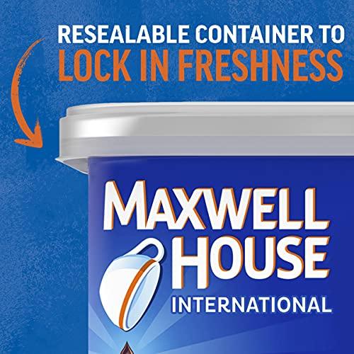 MAXWELL HOUSE Maxwell House International Suisse Mocha Café-Style Decaf Sugar Free Instant Coffee Beverage Mix (8 ct Pack, 4 oz Canister)