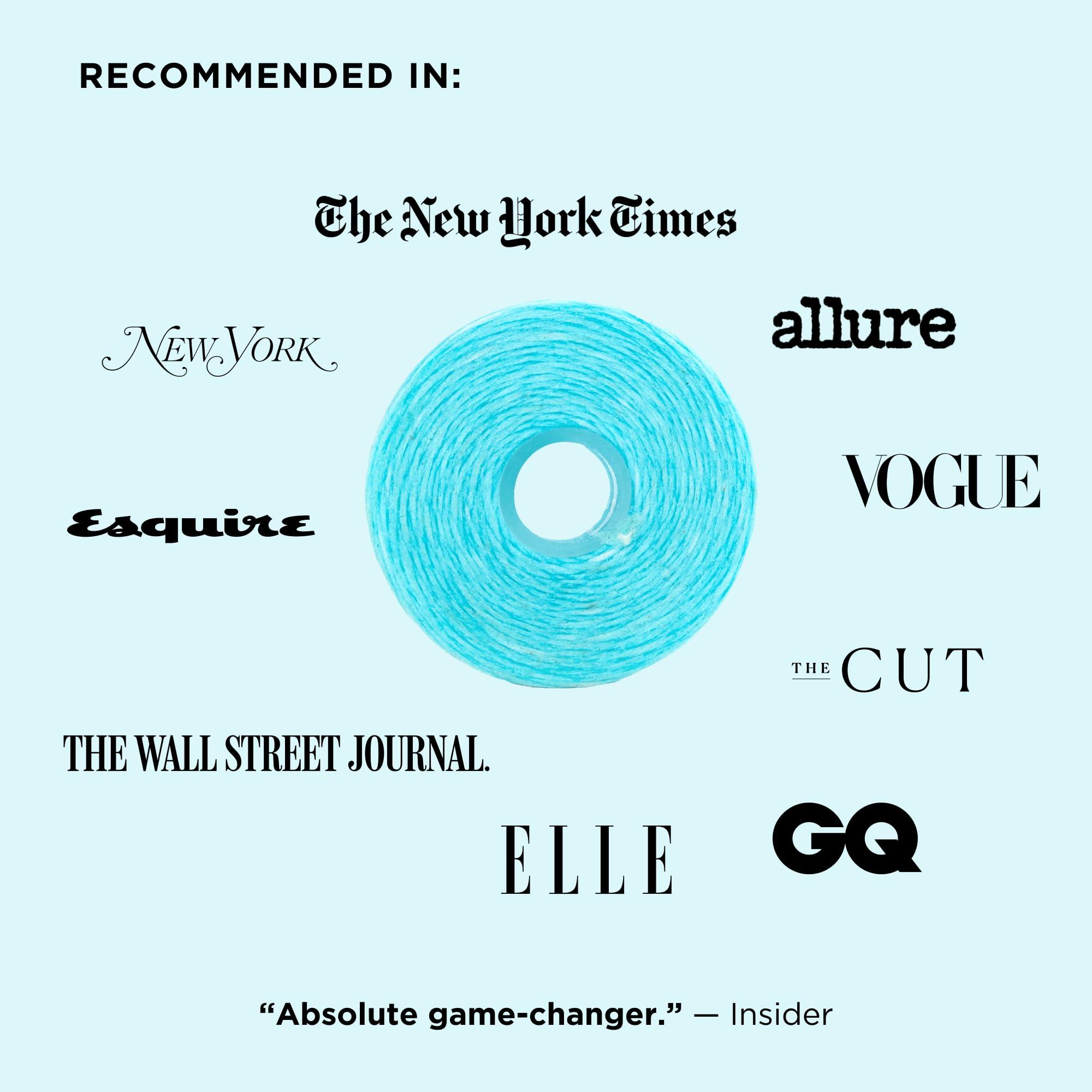 Cocofloss Cocofloss Woven Dental Floss, Refills Set, Dentist-Designed Oral Care, Mint, Waxed, Expanding, Vegan, Kid-Friendly String Floss with Coconut Oil, 3 Refill Spools (33 yd Each)