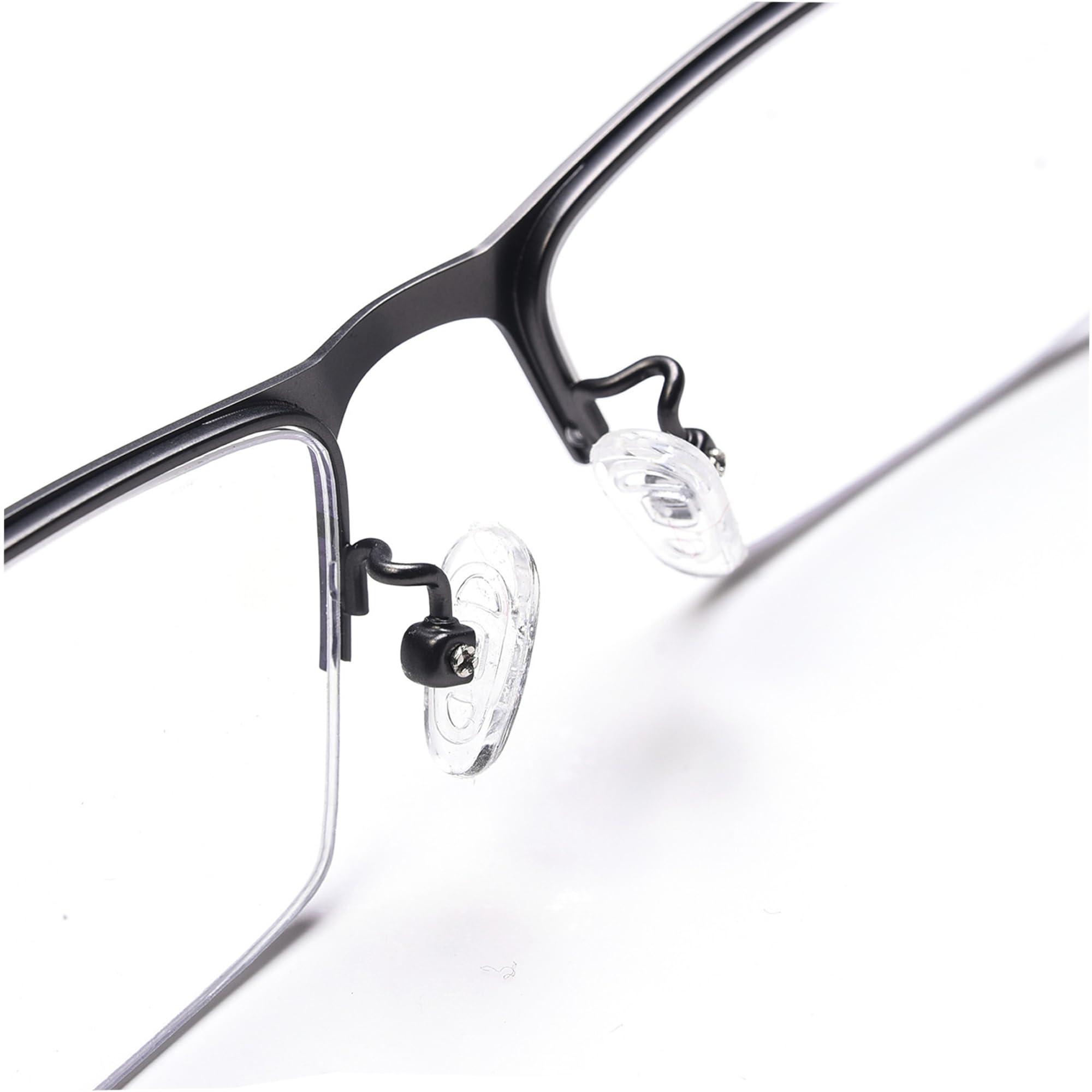 Naikomly Naikomly Nearsighted Glasses -0.50 Half Frame Titanium Alloy Myopia Glasses