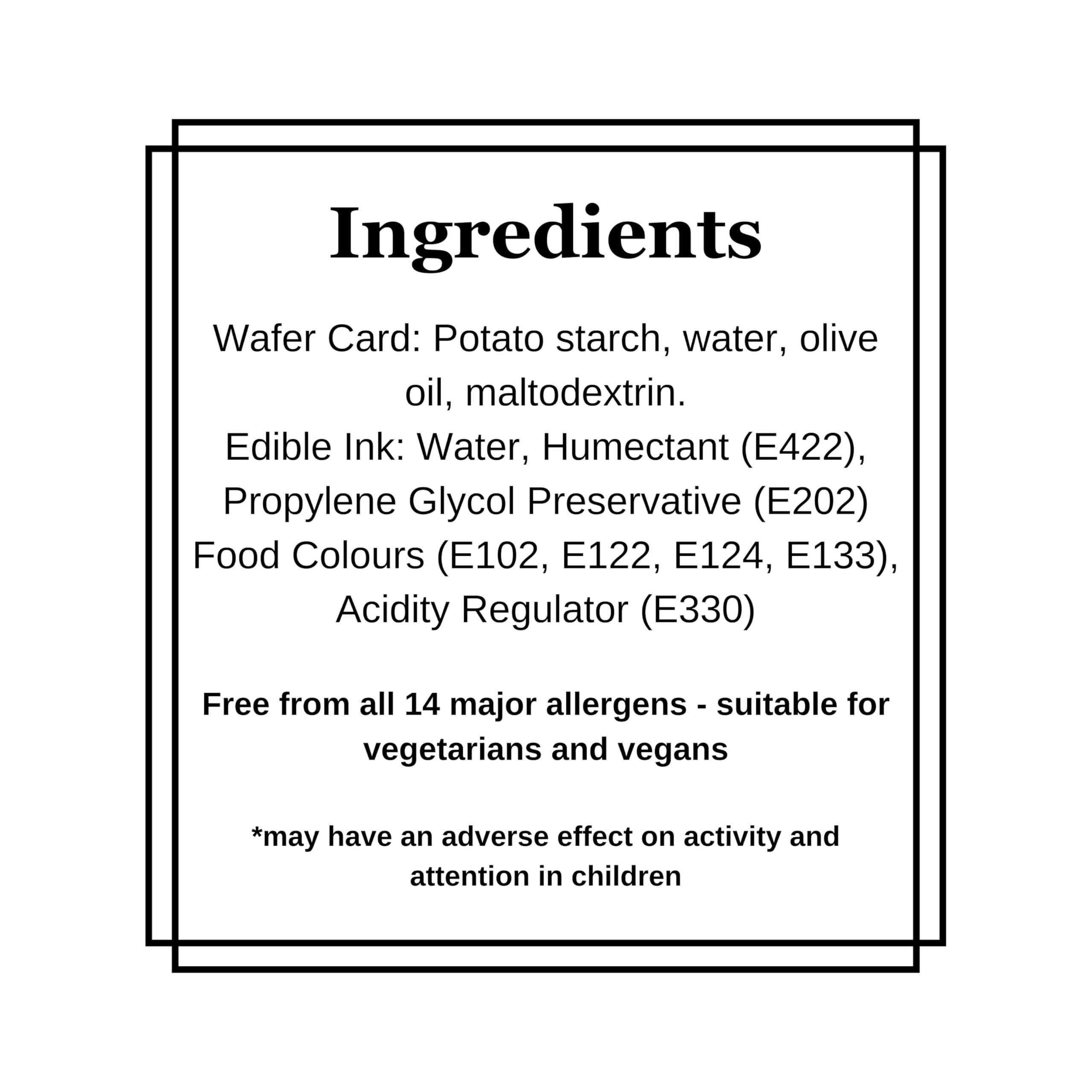 Cian\'s Cupcake Toppers Ltd Holly Edible Christmas Cake Decoration, 7 Inch Festive Wafer Card Christmas Cake Topper for Home Baking, Friendsmas Xmas Party Decoration for Baking 1 x 7\" PRECUT Cake Topper