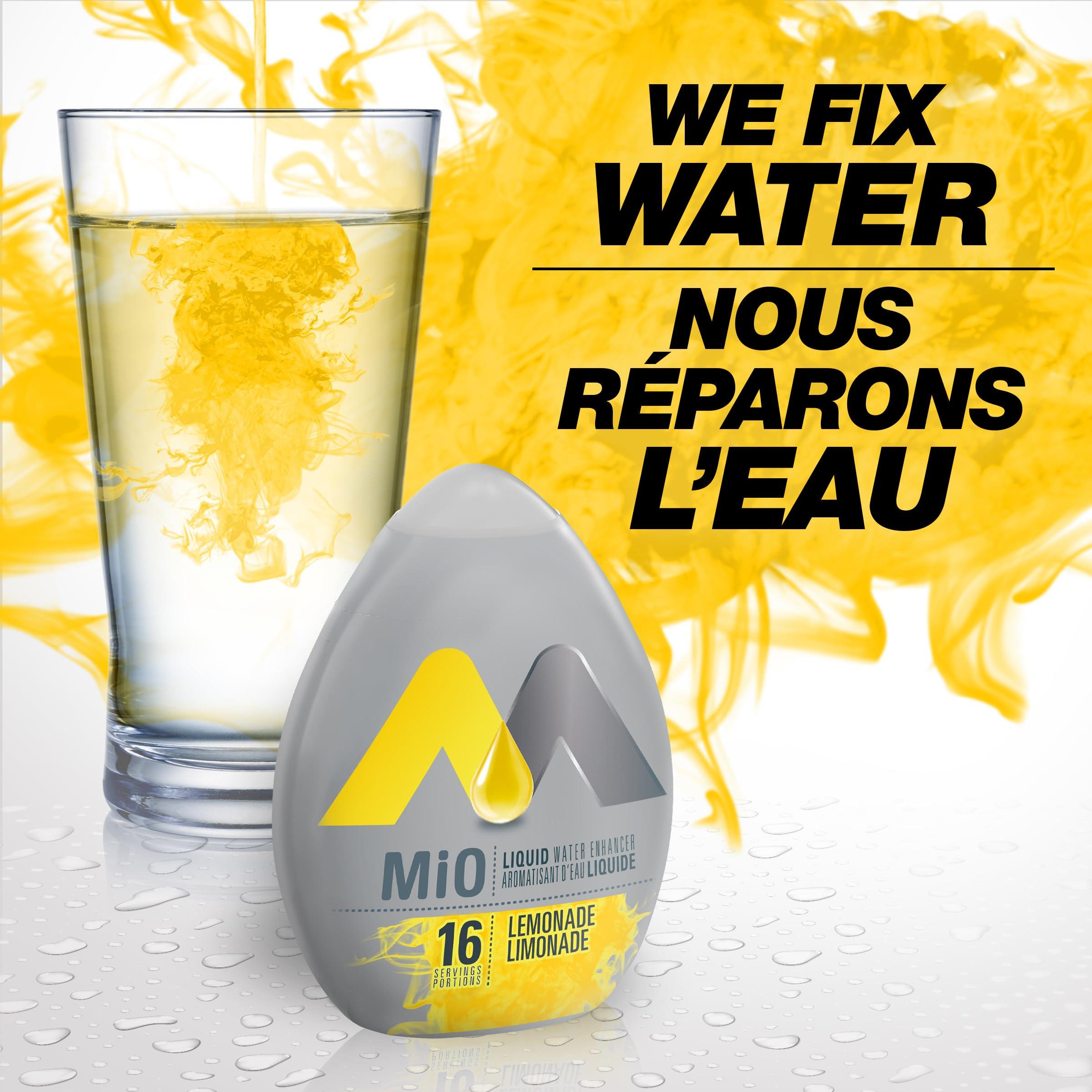 Mio MIO Liquid Water Enhancer - Lemonade, 12ct, 48ml Each (Imported from Canada)