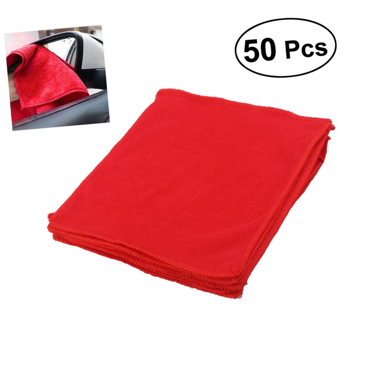KALLORY KALLORY 50pcs Car Wash Drying Towels Car Wash Towel Car Towels Car Drying Towel Cleaning Cloth