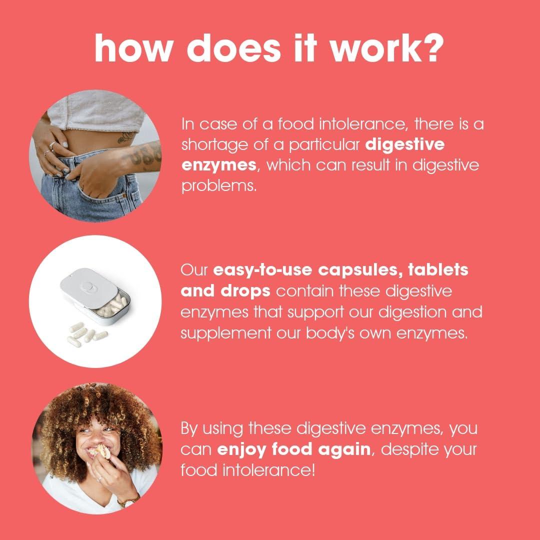 Intoleran Intoleran DAO Plus Digestive Enzymes - 50 Capsules | Supplement for Histamine Intolerance & DAO Deficiency | Healthy Histamine Levels | 30,000 HDU Diamine Oxidase (DAO) Enzyme | Vitamin C & Quercetin