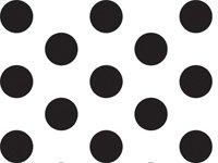 A1 Bakery Supplies Brand New Black and White Polka Dot Tissue Paper - 20 Inch x 30 Inch - 24 XL Sheets