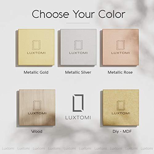 LUXTOMI 1st Birthday Cake Topper, Personalized One, 1st, 16, 21, 30, 50, 100 Happy Birthday Cake Topper (Style 1, Metallic Rose Both Side)