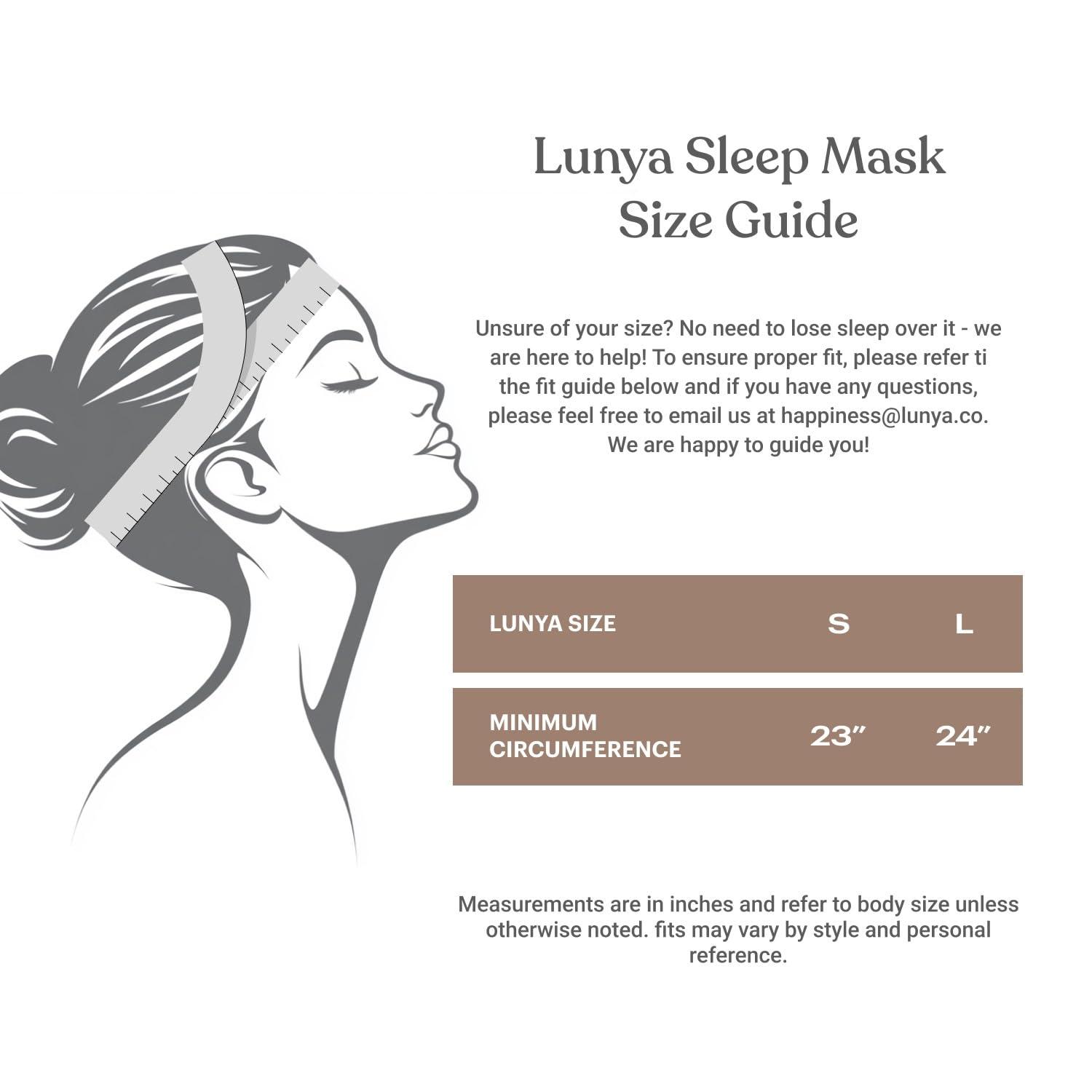 Lunya Lunya Sleep Mask with Box - Washable Silk Sleeping Mask and Headband for Beauty Routines - Thermoregulating Comfort for Restful Nights - Silk Eye Mask for Women - Deep Blue