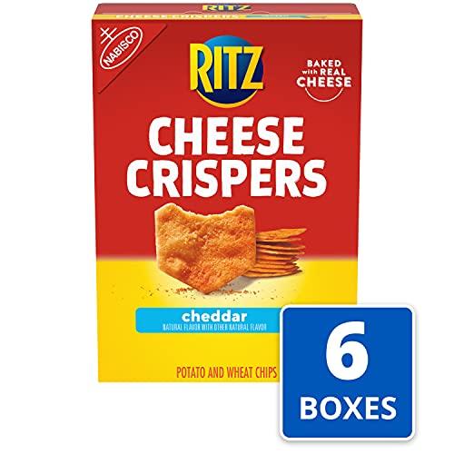 Ritz Ritz Crispers Cheddar Chips, Cheese, 6 Count (Pack of 1)