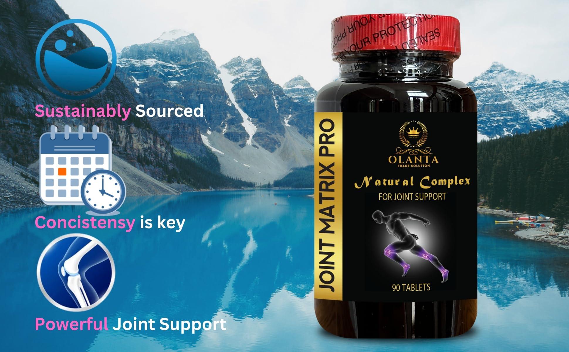 OLANTA TRADE SOLUTION Joint Matrix PRO Complex - Joint Matrix Tablets, msm and glucosamine, Complete Joint Care, No Shellfish, Joint Supplement with Glucosamine - 1 Bottle