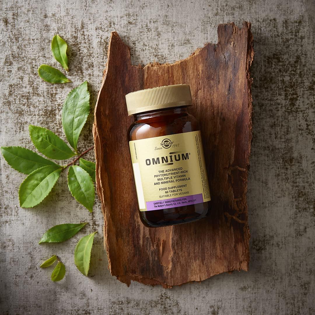 Solgar Solgar Omnium - 90 Tablets - Phytonutrient Complex + Multiple Vitamin & Mineral Formula - Non-GMO, Vegan, Gluten Free - 45 Servings