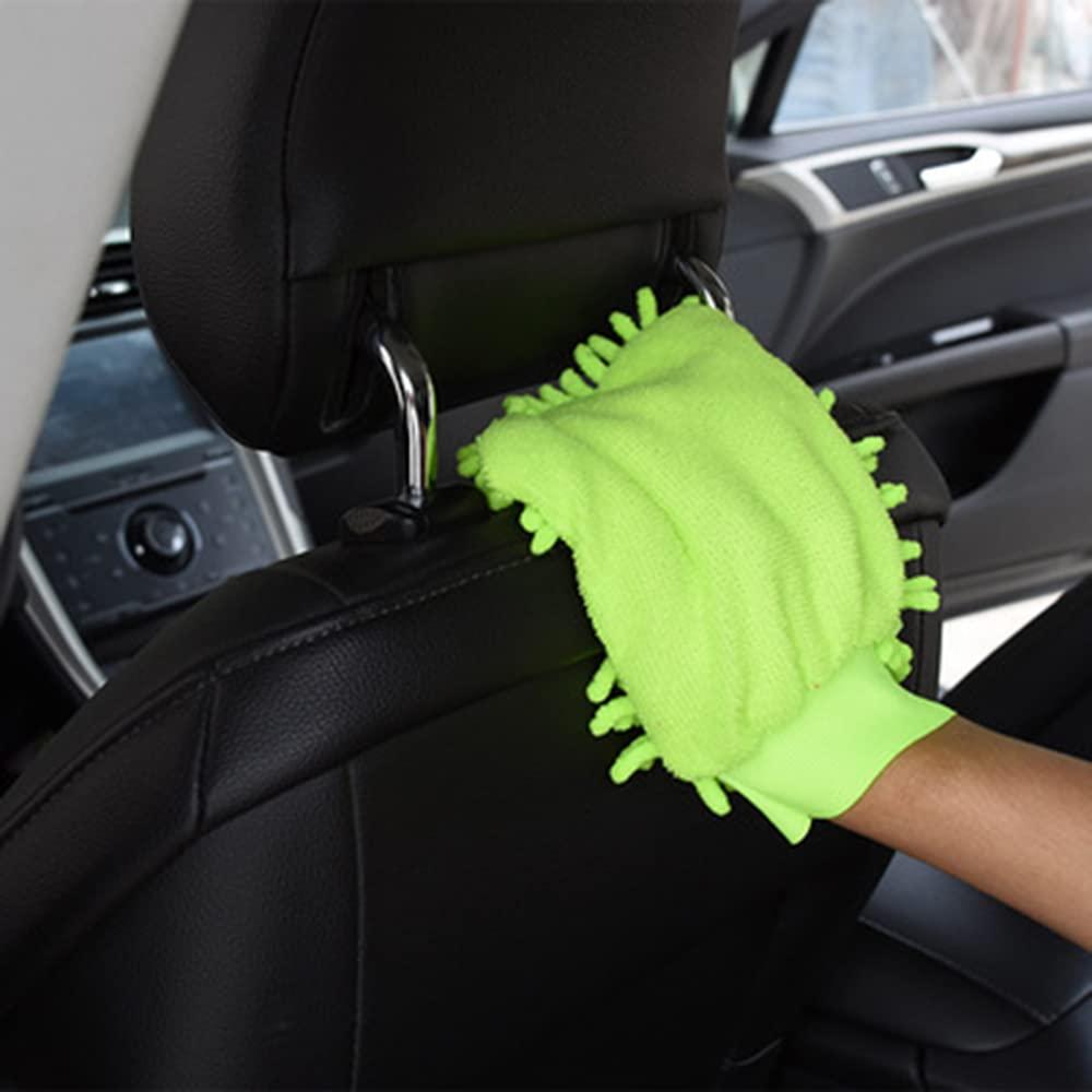 TopHomer TopHomer 5 Pcs Microfiber Gloves House Cleaning Auto Dusting Gloves for Plants House Cars Blinds Dusting Furniture and Small Objects (Pink)
