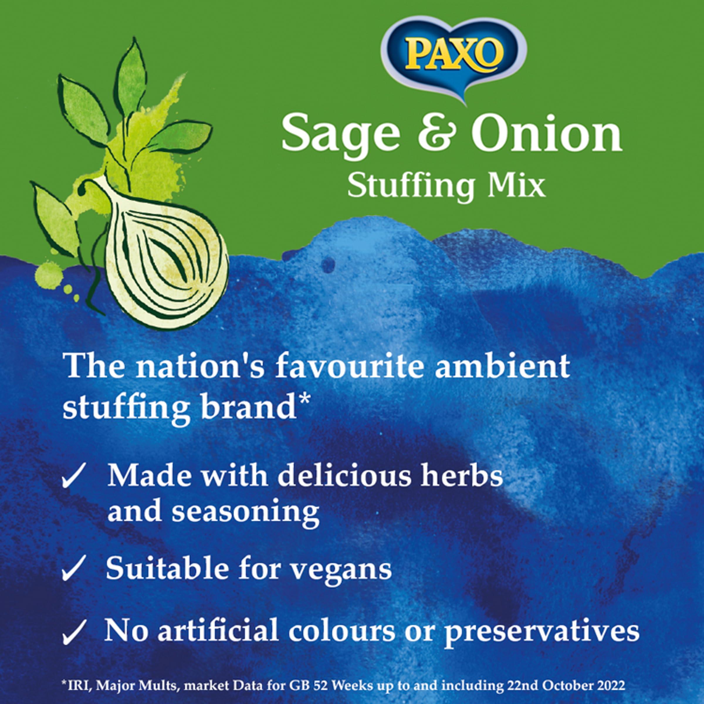 Paxo Paxo Sage & Onion Stuffing (340g) - Pack of 2 by Paxo
