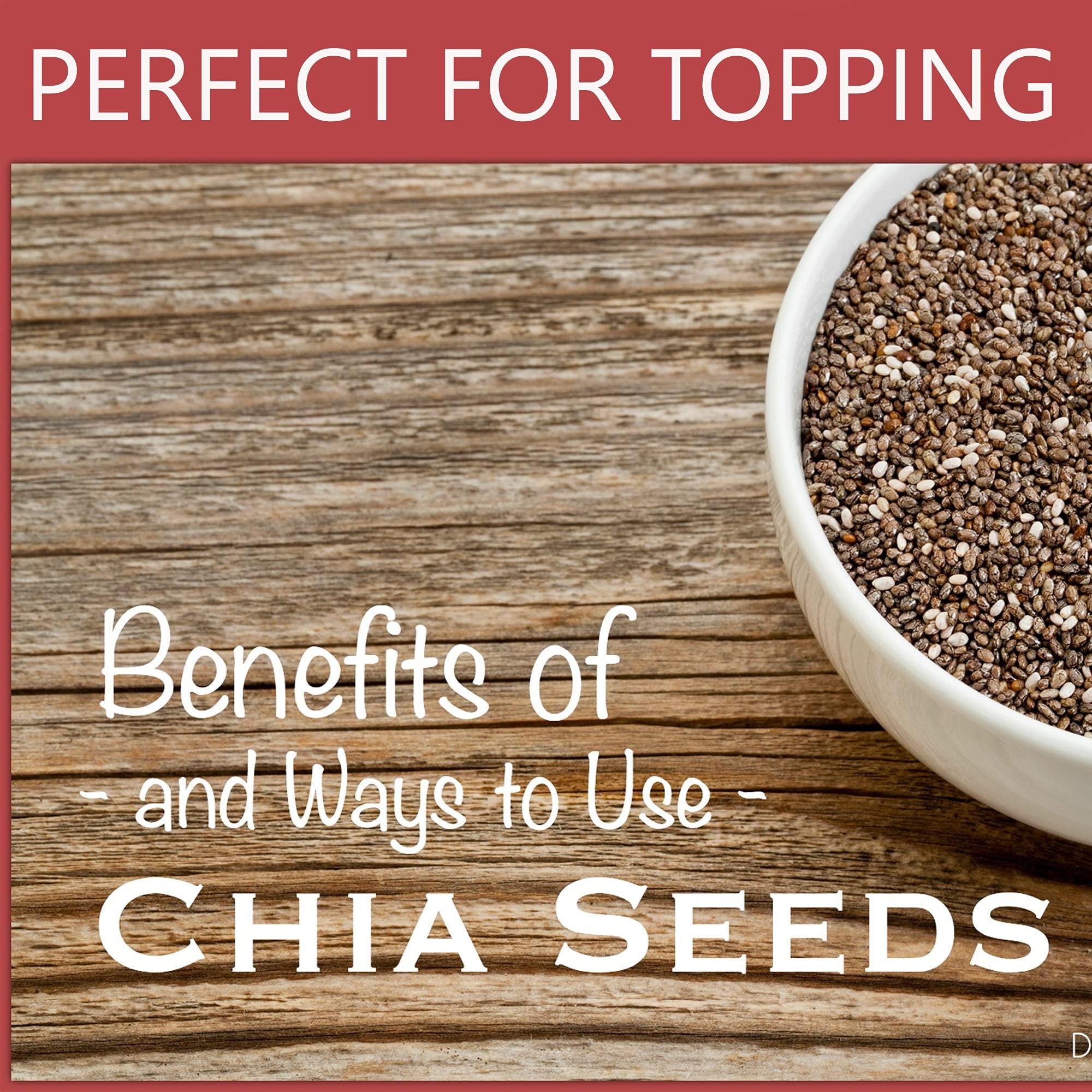 NY Spice House NY Spice Shop Raw Black Chia Seeds All Natural Dried Herbal Seeds Bulk - Versatile & Flavorful Extract (1.5 Pound)