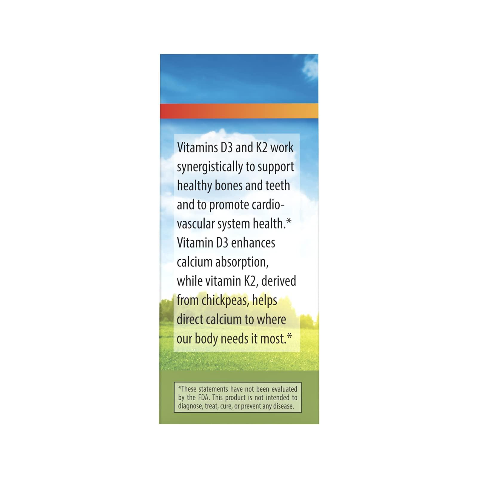 Carlson Carlson - Super Daily D3 + K2, 50 mcg D3 + 45 mcg MK-7, Heart & Bone Health, 90 Liquid Drops, 2.54 ml