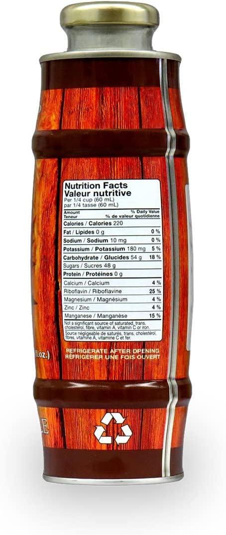 sirop d\'rable pur Pure Canadian Grade A Amber Maple Syrup, 500mL/16.9 fl. oz. Bottle {Imported from Canada}