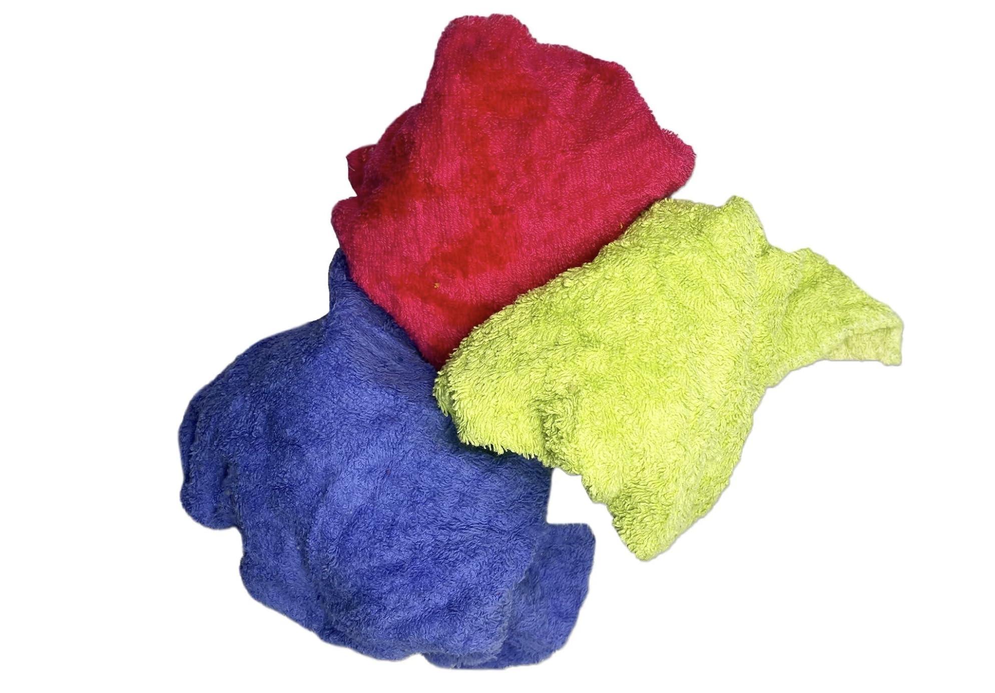 SupremePlus SupremePlus Premium Color Terry Cloth Towel Rags - Shop Heavy Duty Cleaning Rag Towels in Bag for Housekeeping, Restaurant & Commerical Company, Wipes House, Kitchen, Bathroom & Garage (5 lbs. Bag)