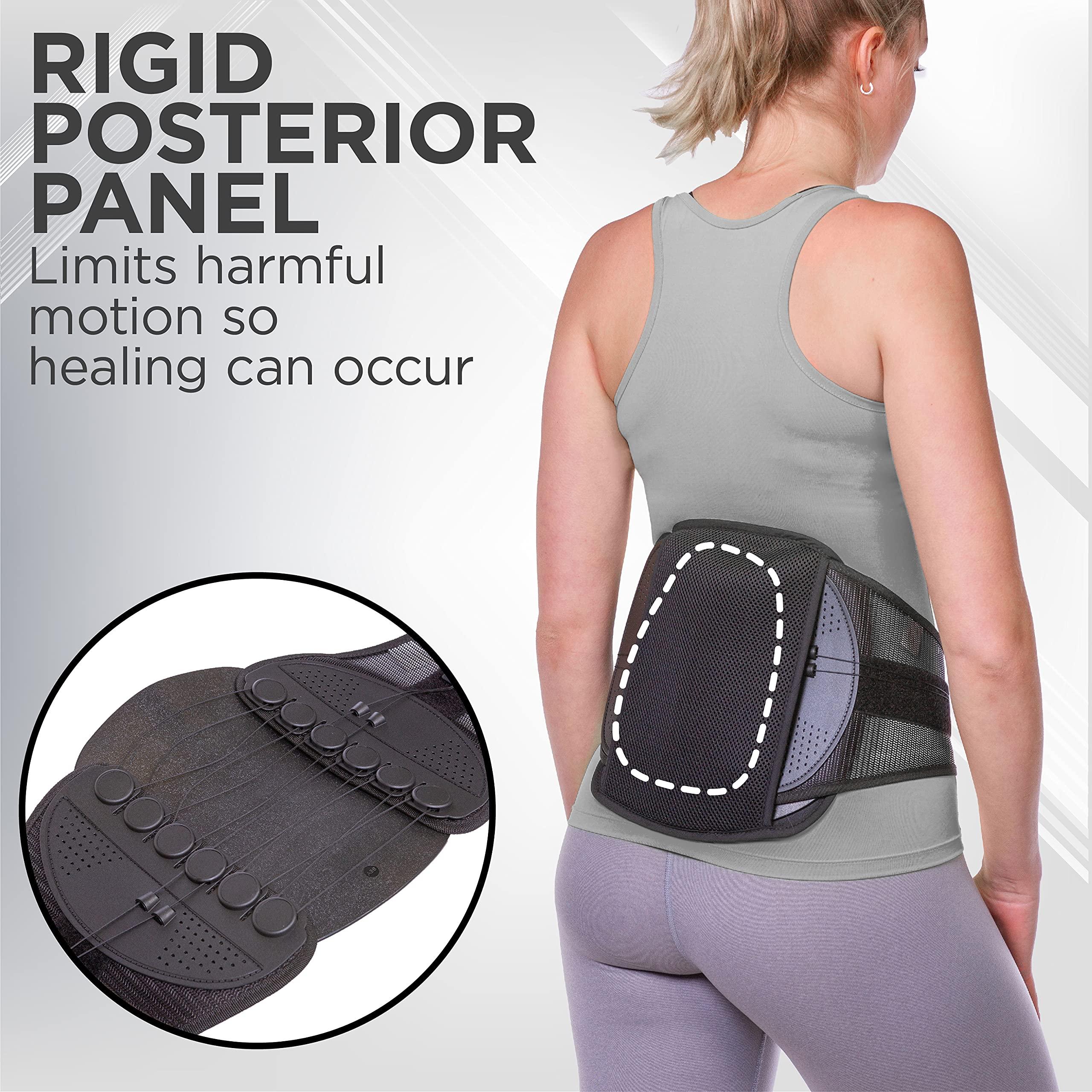 BraceAbility BraceAbility Spondylolisthesis Back Brace - Ankylosing Spondylolysis Lumbar Spine Corset Stabilizer Belt for Pars Defect Lower Back Pain, Anterolisthesis Support, Spinal Fracture Treatment (XL)